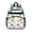 White Realistic Dinosaurs Pattern, variant on Dinosaur Pattern Cute School Backpack Bag for School with Padded Back and Adjustable Shoulder Straps 15.25"x11.5"x5.25"