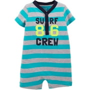 Child of Mine Newborn Boy Henley Romper