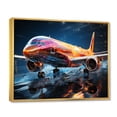 thumbnail image 2 of Designart "Translucent Ascension Colorful Plane" Transportation Floater Framed Wall Art Print, 2 of 7