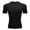 Black, variant on Men's Workout T-Shirt, Compression Fit Quick-Dry Short Sleeve Round Neck Athletic Top for Running, Basketball, Gym Training, and Fitness Activities, Moisture-Wicking Performance Shirt White M