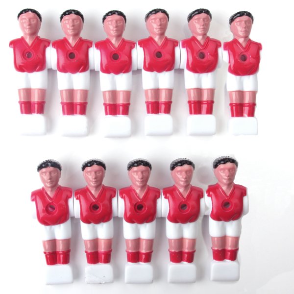 11 Uds. De futbolín para hombre, futbolín, pieza de de fútbol, accesorios para de 4,3 pulgadas rojo Sharpla Reemplazos de futbolín