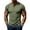 73#（Army Green）, variant on Men's Short Sleeve Henley Shirt Athletic Slim Fit Button Down Tops Casual Workout Tee （Red,S）