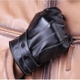 thumbnail image 5 of Hot Mens Fitted Real Leather Touch-Screen Gloves with Racing Driving Gloves, 5 of 5