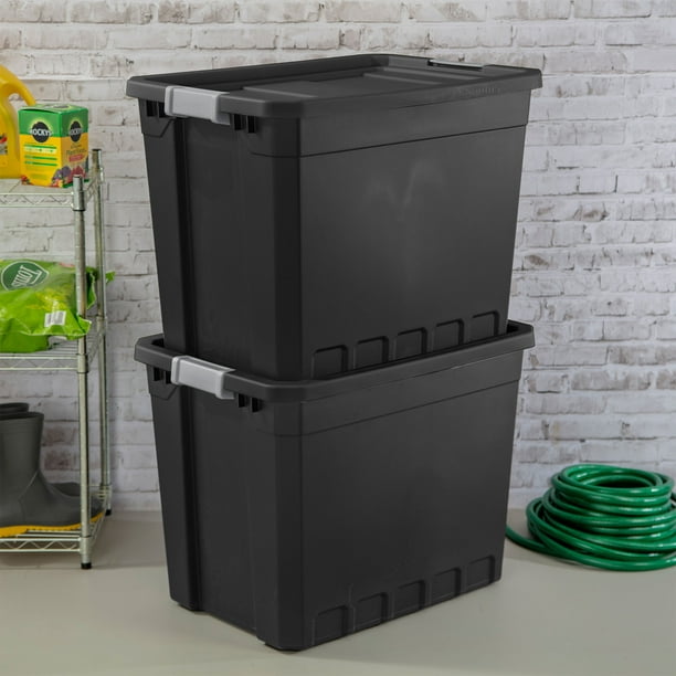 Sterilite Clearview Petit système de rangement de bureau en plastique à 5  tiroirs (paquet de 4) 