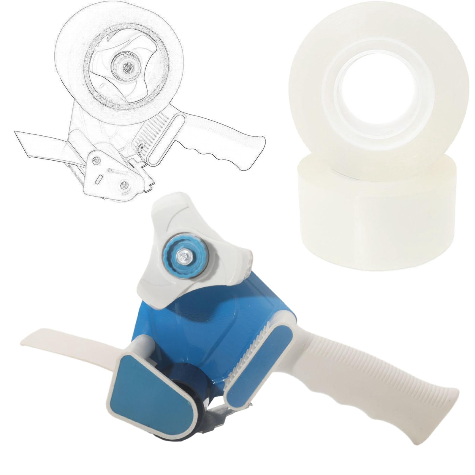 SunniMix Package Tape Dispenser Sealing Roller Tape Cutter Practical Portable Durable Box Blue