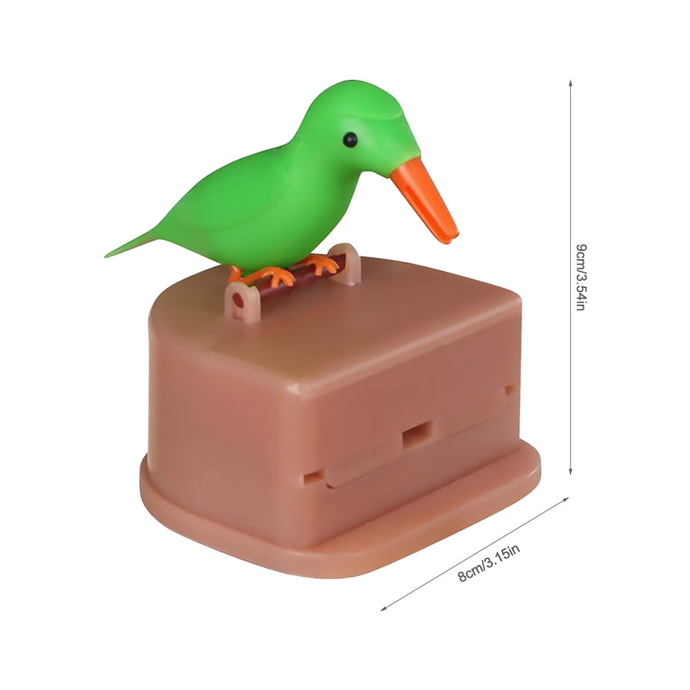 Smart Toothpick Dispenser Bird Automatic Pressing Toothpick Holder