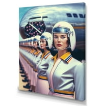 Designart Futuristic Fashion For Woman I Canvas Wall Art