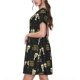 thumbnail image 2 of Balery Happy New Year Vestidos sueltos de manga corta para mujer, vestidos de verano 2025, vestidos casuales de corte A con vuelo., 2 of 6