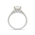 thumbnail image 5 of 2 Carat Center 8MM Round Cut Lab Created Moissanite Diamond Split Shank Solitaire Engagement Ring For Women In 14K White Gold Over Sterling Silver(G-H Color, VVS1 Clarity, 2 Cttw)-4, 5 of 8