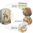 thumbnail image 5 of Retro Turtle Shower Curtains for Bathroom Waterproof Fabric Bath Curtains Decor Bath Tub Curtain Ocean Coral Reef Coastal Underwater Sea Decorative Shower Curtain Sets with 12 Hooks, 72x72 Inch, 5 of 6