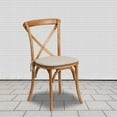 thumbnail image 4 of 2 Pk. HERCULES Series Oak Cross Back Chair with Cushion, 4 of 6
