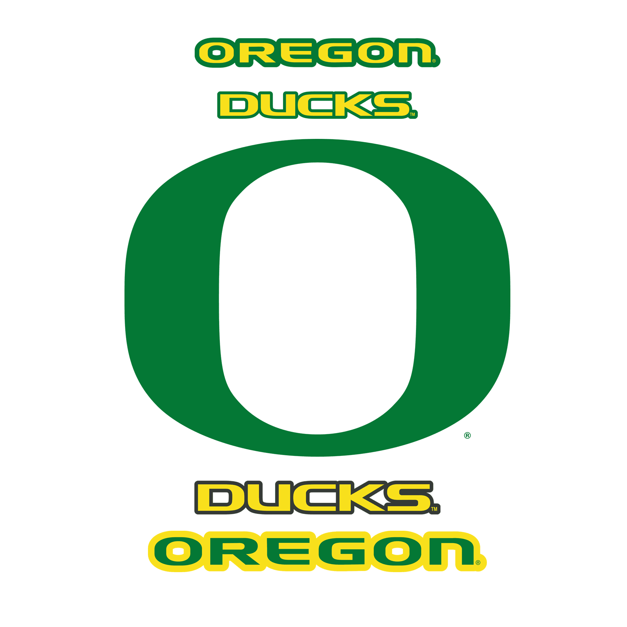Fathead Oregon Ducks: Logo - Large Officially Licensed Removable Wall Decal
