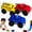 3Pcs, variant on Magnetic Wall Climbing Toy Car, Anowadays Wall Climbing Car, Anti-Gravity Climber Toy for Kids, Inertial Magnetic Levitation, Puzzle Decompression Toys for Boys (Red + Blue)