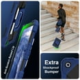 thumbnail image 4 of Rugged Hybrid Case For Samsung Galaxy Tab A11 SM-X133/X135 tablet, with Built-in Kickstand 360° Rotating Crossbody Shoulder Strap Shockproof Heavy Duty Case, Navyblue+Black, 4 of 8