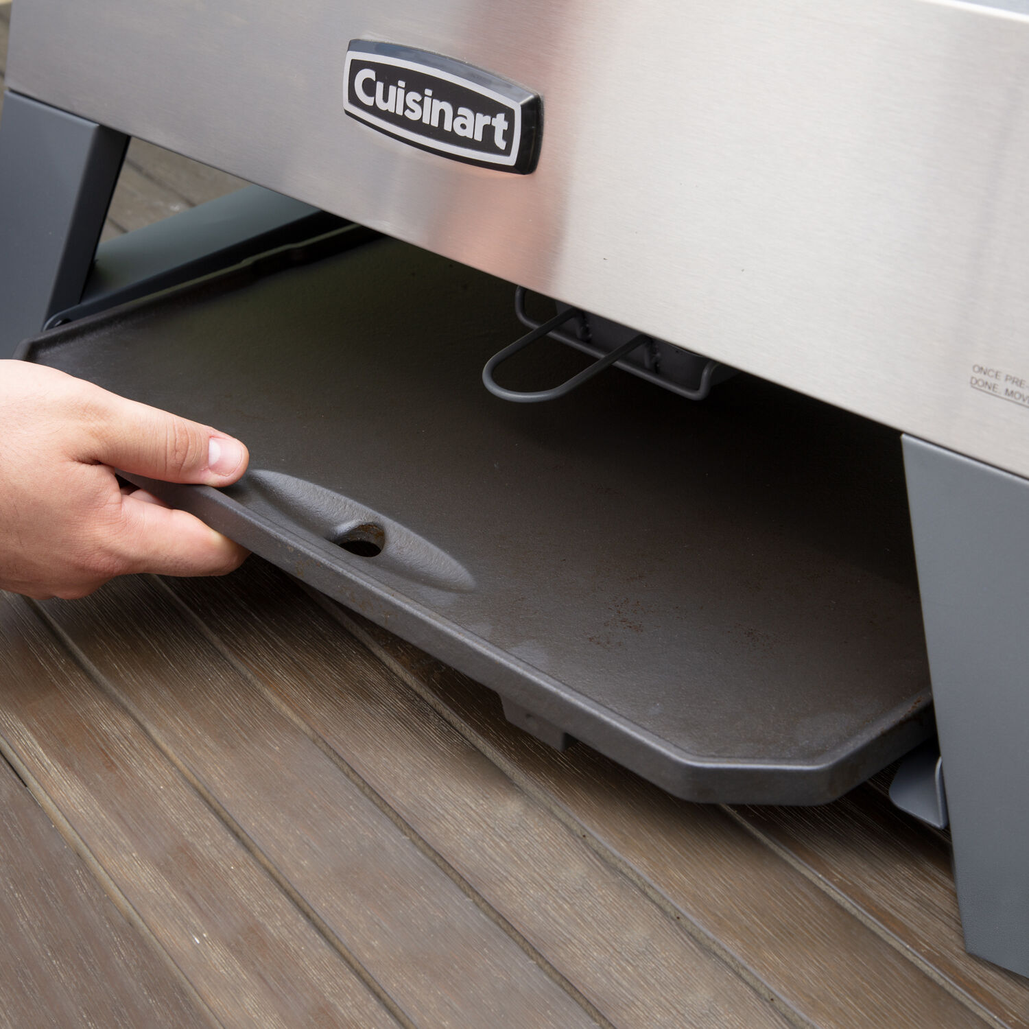 Cuisinart CGG-403 3-in-1 Grill, Griddle and Pizza Oven, Stainless Steel