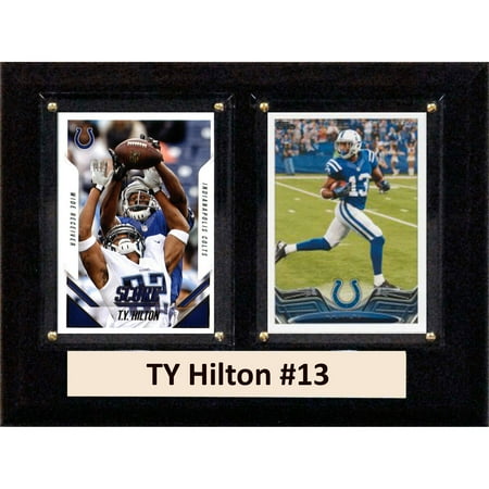 - C&I Collectables NFL 6x8 TY Hilton Indianapolis Colts 2-Card Plaque