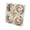 Gold, variant on Sharprepublic 4 Pieces Donut Hanging Pendant Christmas Hanging Decoration for Housewarming Champagne