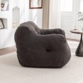 thumbnail image 5 of Hemvt Giant Bean Bag Chair with Armrests, High-Density Foam Lazy Sofa for Adults, Plush Teddy Fabric Comfy Reading Couch for Living Room & Bedroom, 5 of 8