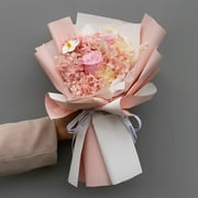Preserved Flowers Bouquet, Forever Flowers Roses in a Box Natural Long Lasting 1-3 Years, Gift Ready for Birthday, Valentine's Day, Mother's Day, Christmas Thanksgiving Gifts for Mom Grandma (Pink)
