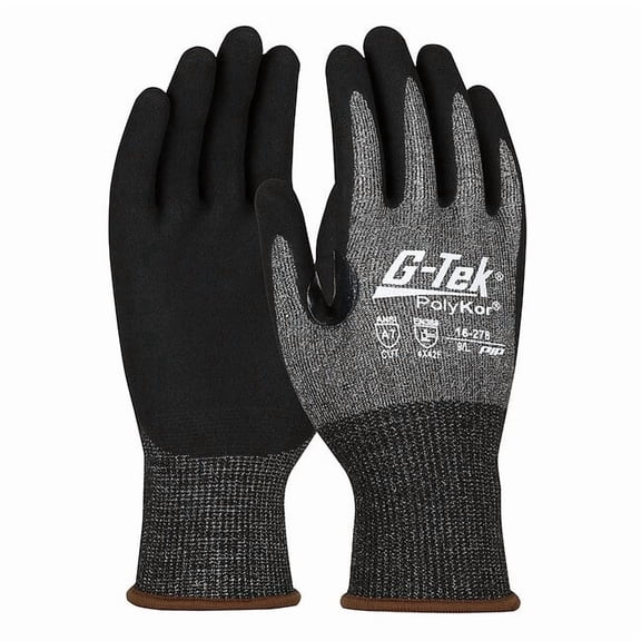 G-Tek Polykor X7 Cut Resistant Glove,Seamless Knit,PK12 16-278/XS