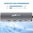 thumbnail image 3 of Hub USB C Mobile Pixels 5 en 1 con 4K HDMI 100 W PD para MacBook, 3 of 6
