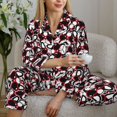 thumbnail image 4 of Goofa French Bulldog1 Printed Women’s 2 Piece Pajama Set Super,Pajamas Women's Long Sleeve Sleepwear Soft Button Down Loungewear Pjs Lounge Set Nightwear-Small, 4 of 9