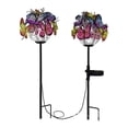 thumbnail image 1 of Paquete de 2 luces de estacas solares con forma de mariposa, luces LED solares para paisajes, luces Tomshoo Luces led, 1 of 7