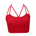 thumbnail image 5 of hde women's plus size strappy crop top cut out spaghetti strap bustier bralette (red, 1x), 5 of 6