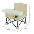 thumbnail image 6 of Pebbuoy Baby Outdoor Beach Chair with Non-Slip Pads High Stability Strong Load-bearing Portable Compact Folding Chair Kids Infant Dinner Table, 6 of 7