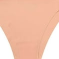 thumbnail image 4 of Odeerbi 2025 Ice Silk Briefs Seamless Underwear Women's Seamless T Pants European And American Leopard Print Thongs Low Waist Breathable Panties Beige, 4 of 5