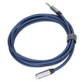 thumbnail image 3 of Cable De Audio, Cable De Extensión De Audio De Nailon Estéreo Macho A Hembra Profesional Para Auriculares De PC, 3 of 8