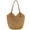 Light Coffee, variant on CoCopeaunt Women Straw Beach Tote Bags Handwoven Rattan Bag Top-Handle Handbag