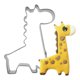 thumbnail image 4 of Juego de 4 cortadores de galletas con forma de jirafa, de acero inoxidable, ideales para hornear y como utensilios de repostería en casa., 4 of 7