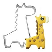 4 PCS Giraffe Shape Molds Stainless Steel Chocolate Cake Decorating Tools Metal Cookie Cutters Animal Stencils