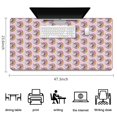 thumbnail image 5 of Long Mouse Pads for Desk,Pink Cartoon Unicorn Donut Pattern Desk Mats on Top Of Desks, Desk Mouse Pad Extra Large with 3mm Non-Slip Base and Stitched Edge for Gaming,Office,Work,Home 47.3"x23.6", 5 of 6