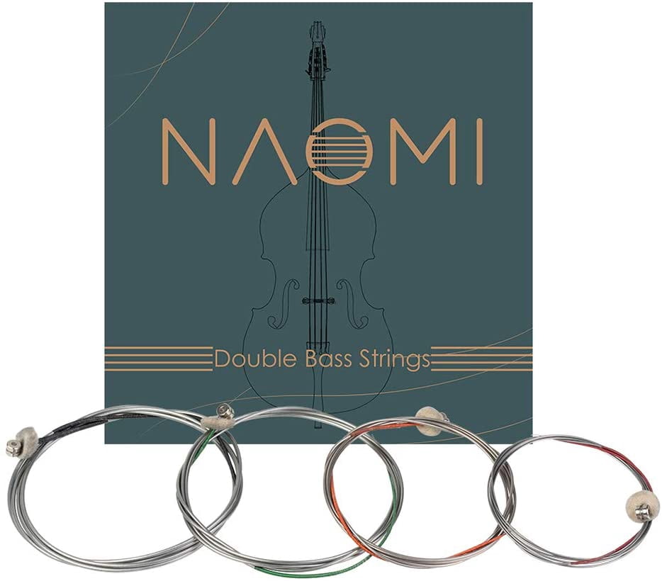 Pièces de Rechange pour Cordes de Contrebasse Double Basse, Ensemble de Cordes en Acier pour Basses Doubles Verticales 1/4