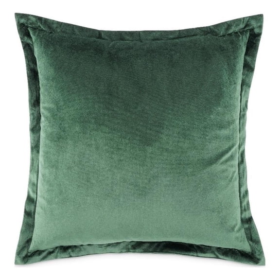 Michael Amini Conner 20" Velvet Throw Pillow - Forest Green in Set of 2