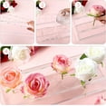 thumbnail image 3 of Clear Acrylic Flower Vase Rectangular Floral Centerpiece for Dining Table 13.8 Inch Long Rectangle Decorative Modern Vase for Weddings Home Decor (1 Pcs), 3 of 11