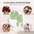 thumbnail image 5 of Goofa Cute Frog2 Printed Women’s 2 Piece Pajama Set Super,Pajamas Women's Long Sleeve Sleepwear Soft Button Down Loungewear Pjs Lounge Set Nightwear-Small, 5 of 9