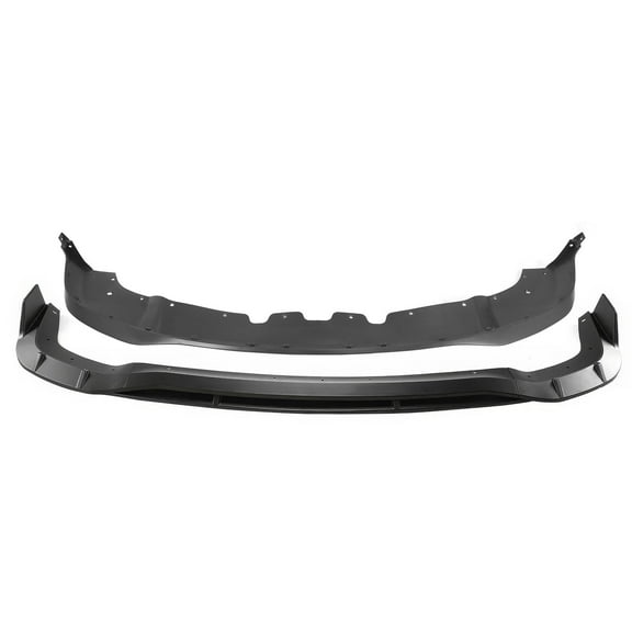 Ikon Motorsports Front Bumper Lip Compatible with 2021-2025 Dodge Durango, Hellcat Style Matte Black PP Polypropylene Air Dam Chin Spoiler Protector Splitter 5PCS