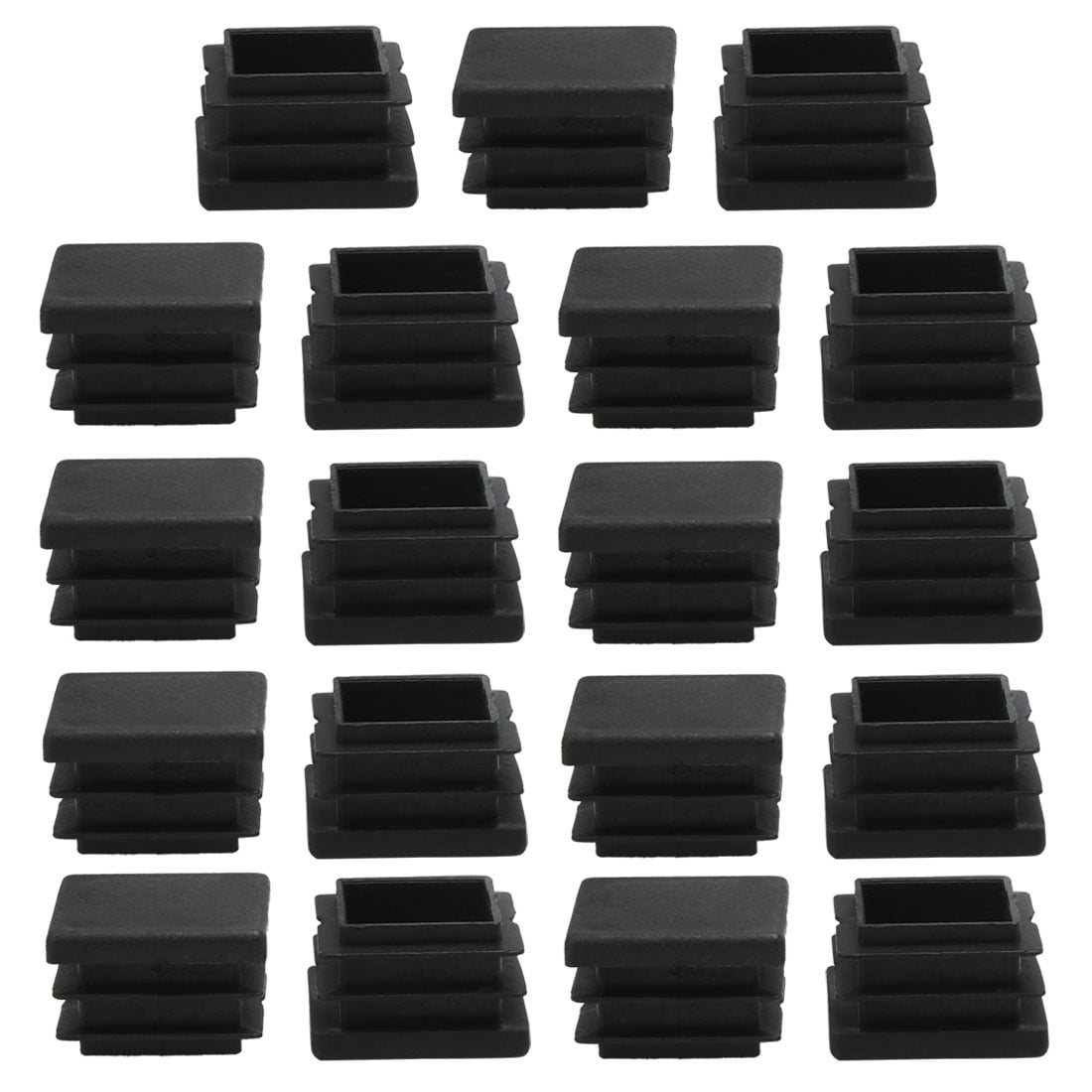uxcell PVC Chair Leg Cap End Tip Feet Cover Furniture Glide Desk Table Floor Protector 50pcs 0.75 x 0.75 Reduce Noise Prevent Scratch 19x19mm Inner Size