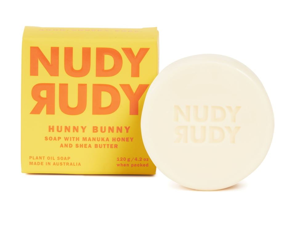Nudy Rudy Hunny Bunny  Soap with Manuka Honey and Shea Butter  4.2oz