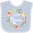 thumbnail image 3 of Inktastic I Love My Nana- Flower Circle Boys or Girls Baby Bib, 3 of 4