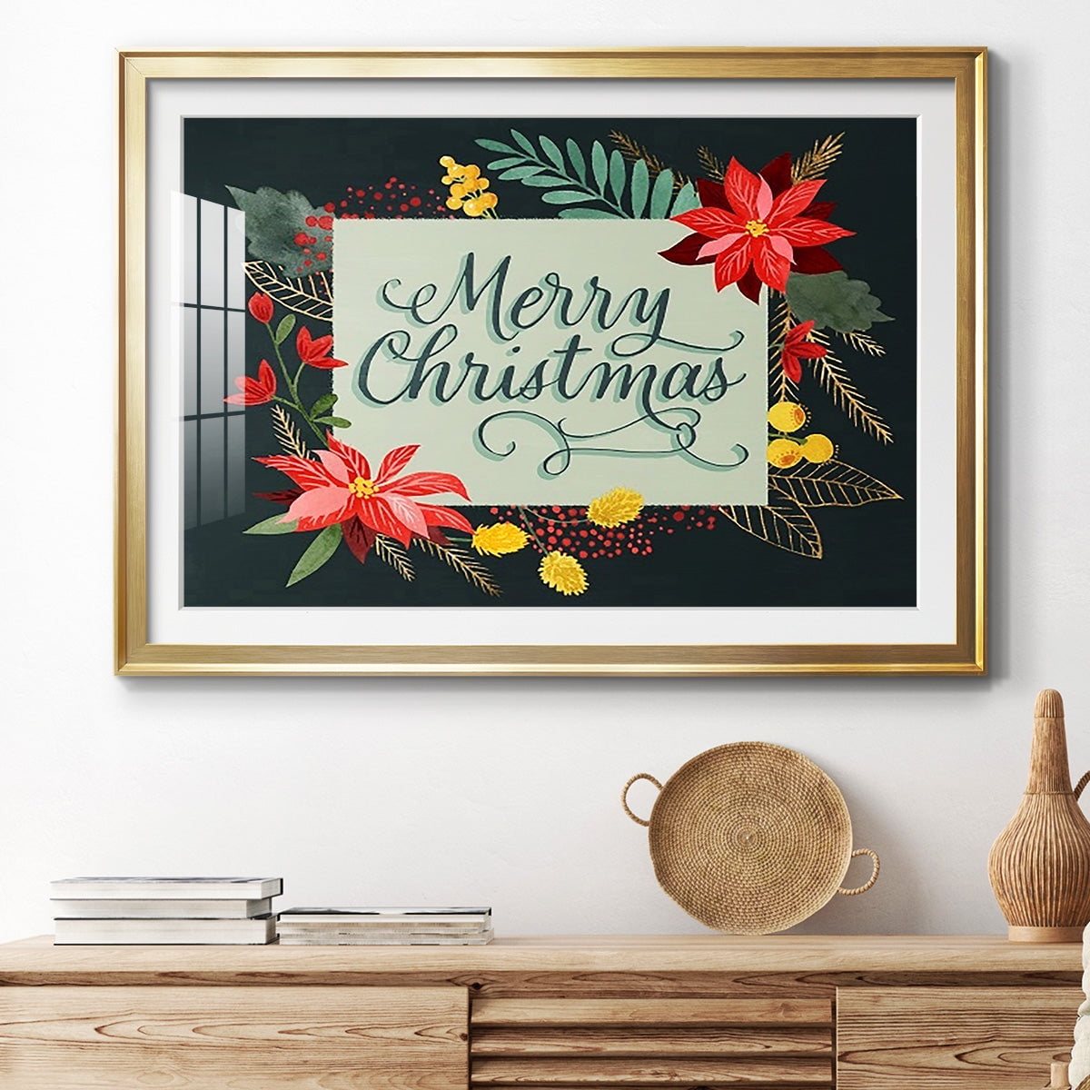 Bright Christmas Night I Premium Framed Print - Ready to Hang