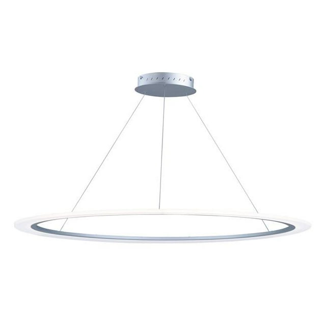 ET2 E22657-11MS Saturn II LED 51 Po. Lumière de Plafond Pendentif Entrée Foyer Argent Mat