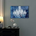 thumbnail image 2 of wall26 Canvas Print Wall Art White Chandelier Silhouette on Navy Background Decorative Lights Digital Art Modern Art Chic Relax/Calm Multicolor for Living Room, Bedroom, Office - 32"x48", 2 of 4
