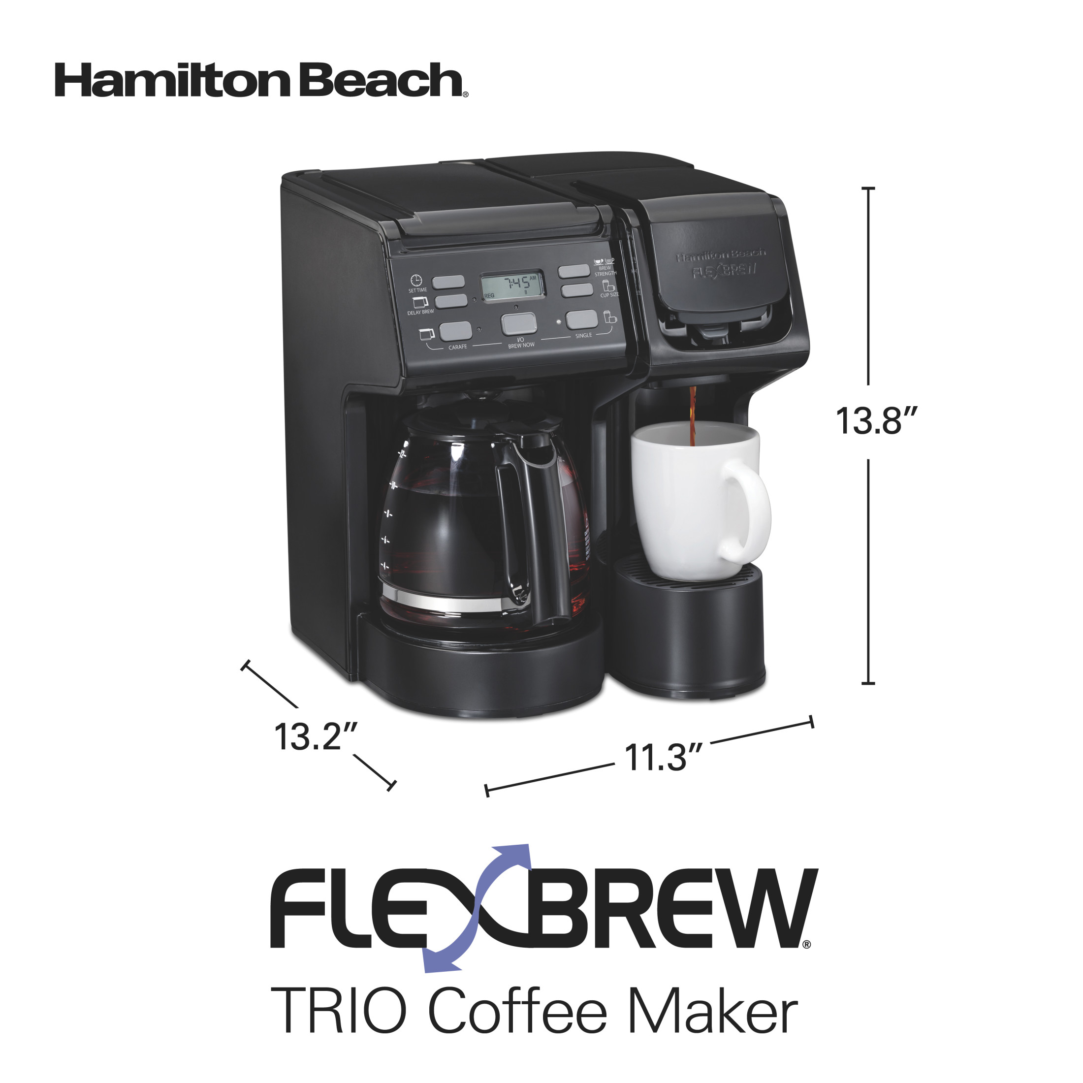 Hamilton Beach FlexBrew Coffee Maker, Black photo 8