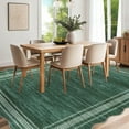 thumbnail image 3 of Garvee Modern Bordered Area Rugs, 8'x10' Abstract Aesthetic Soft Living Room Rug Irregular Non-Slip Low-Pile Scalloped Rugs Carpet for Bedroom Dining Room Home Office, Green, 3 of 9