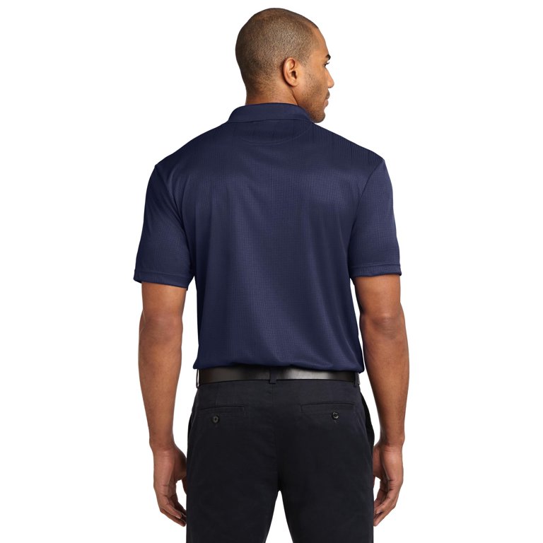 Port Authority K528 Performance Fine Jacquard Polo, Grey Smoke