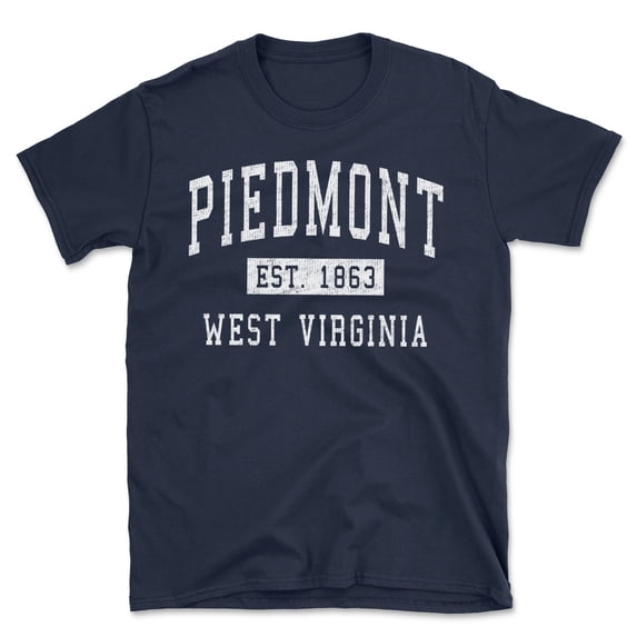 Piedmont West Virginia Classic Established Men's Cotton T-Shirt